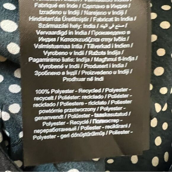 VERO MODA Black Polka Dot Henna Frill Wrap Dress, Size Small - Picture 13 of 16